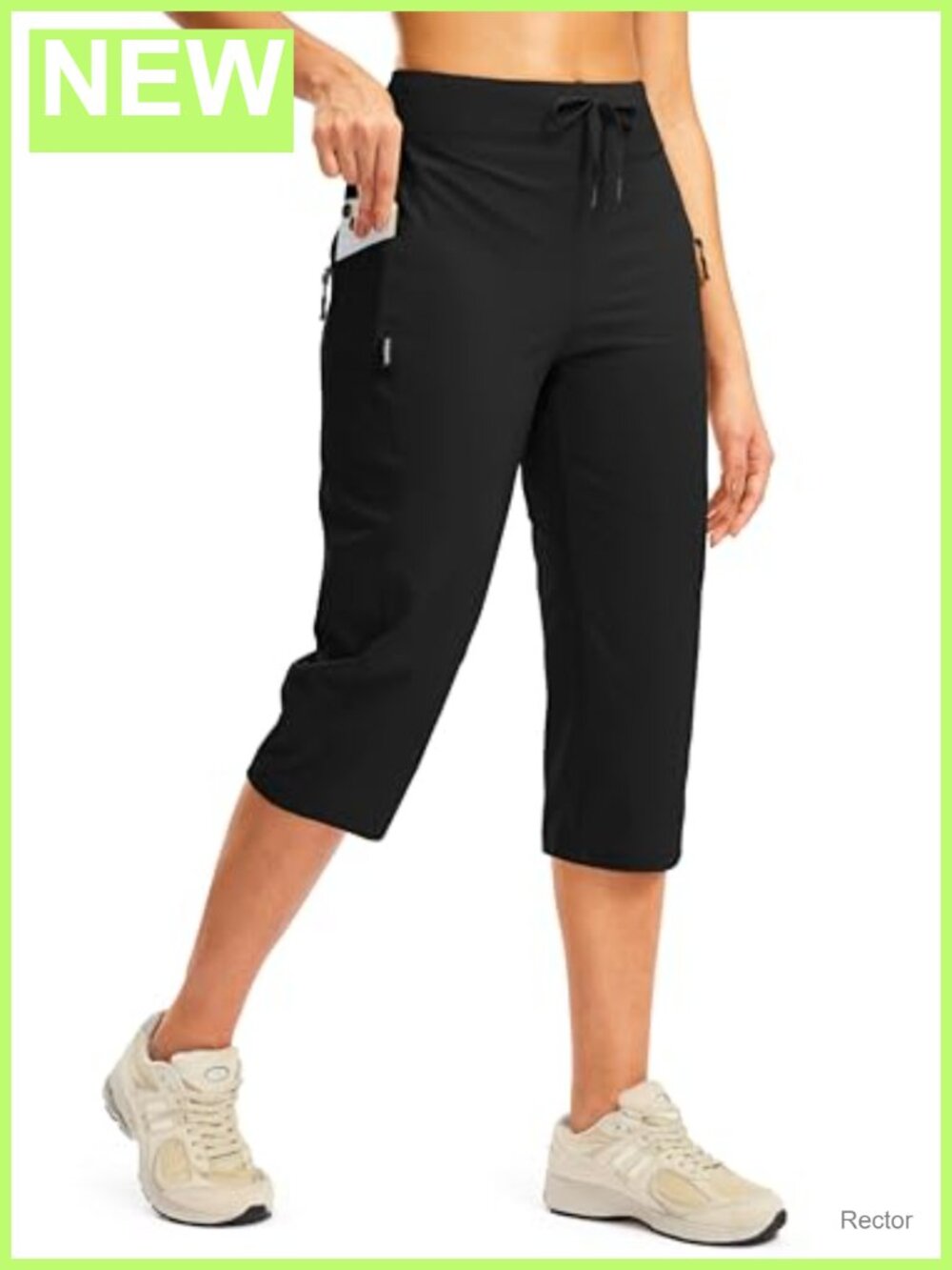 Women's Lightweight Hiking Travel Capri Pants with Pockets